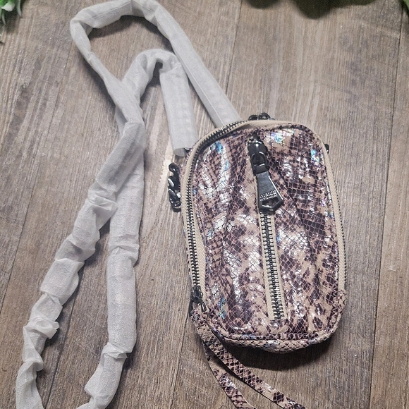 Borsa A Tracolla In Pelle Aimee Kestenberg - Tamitha Mystic Snake Con RFID - Usata - Foto 5